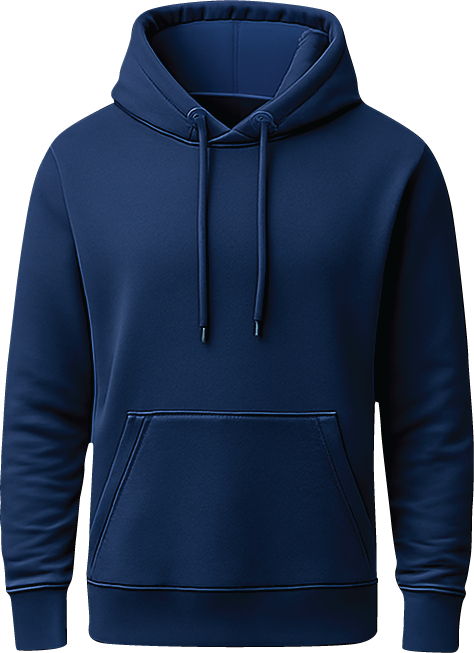 Plain navy blue hoodie